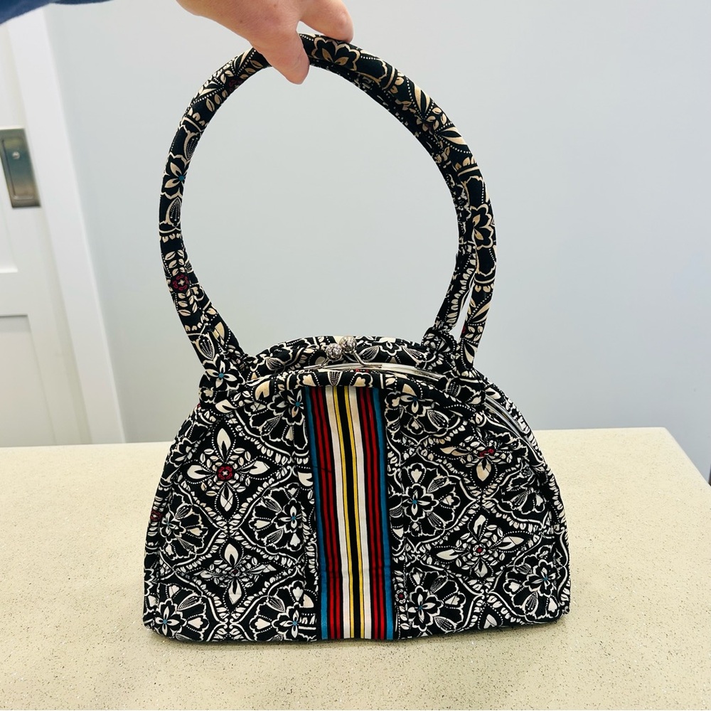 Vera Bradley~Quilted Shoulder Bag‎ Purse~Retired~Barcelona Pattern~VTG~Clasp